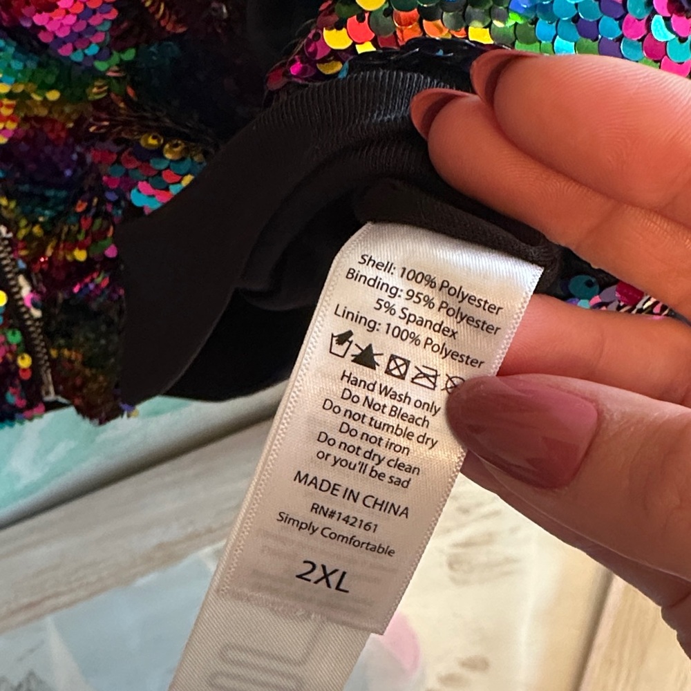 LuLaRoe NWT rainbow Sequin bomber Jacket - Picture 4 of 9